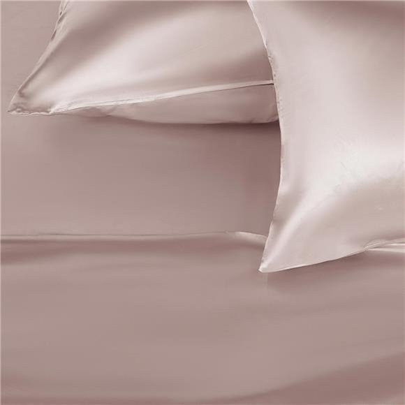 Satin Silk 4 Piece King Bed Sheet Set-King Sheet Set -1Fitted Sheet,1 Flat Sheet - Picture 4 of 6